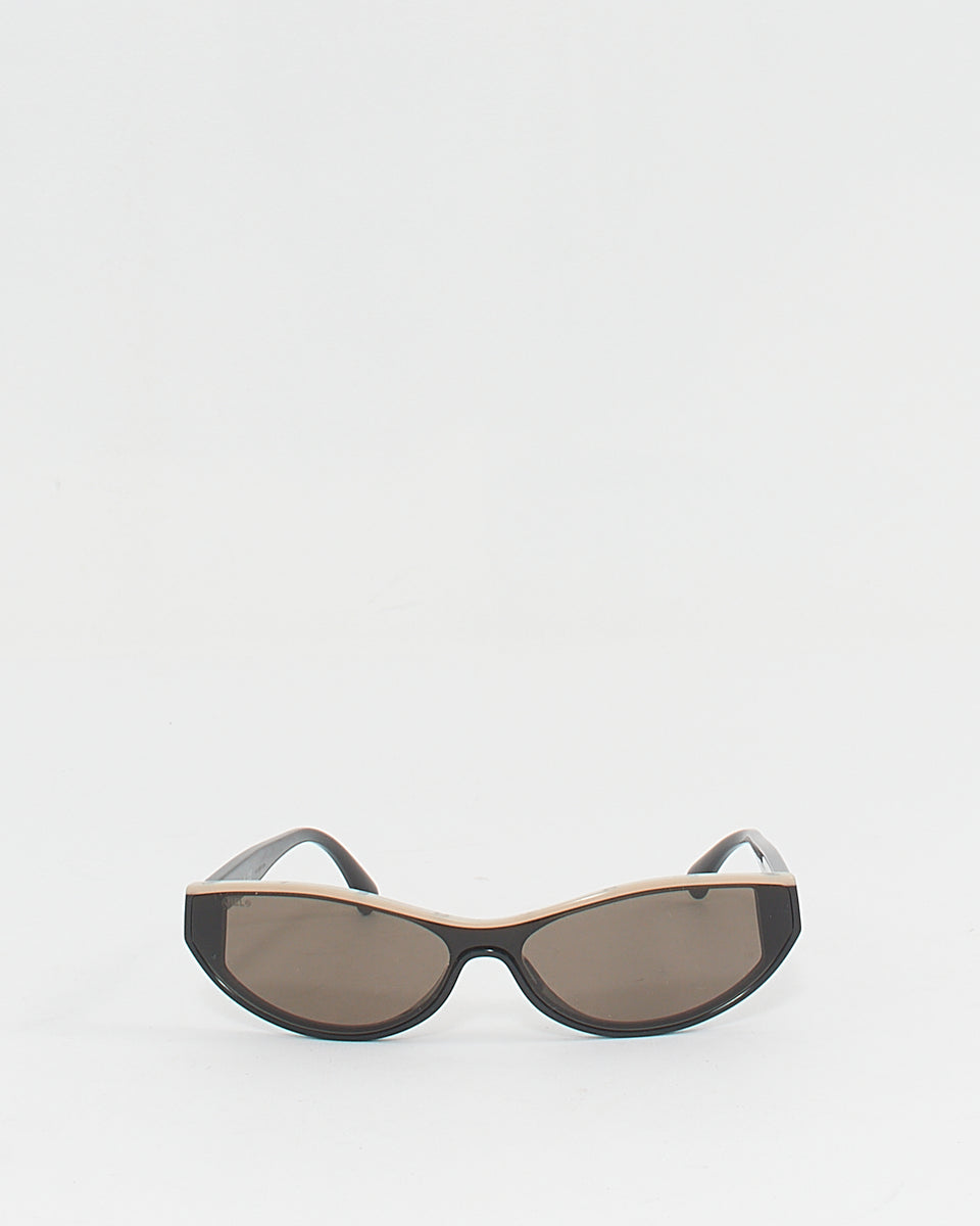 Chanel Black/Beige Acetate Oval 5415-A Sunglasses – RETYCHE
