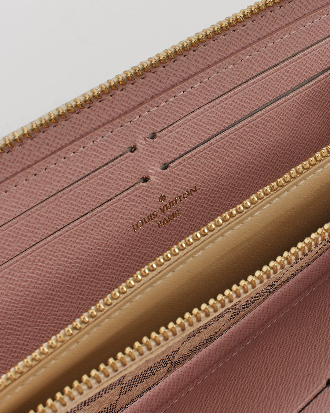 Louis Vuitton Damier Azur Coated Canvas Clemence Zippy Wallet