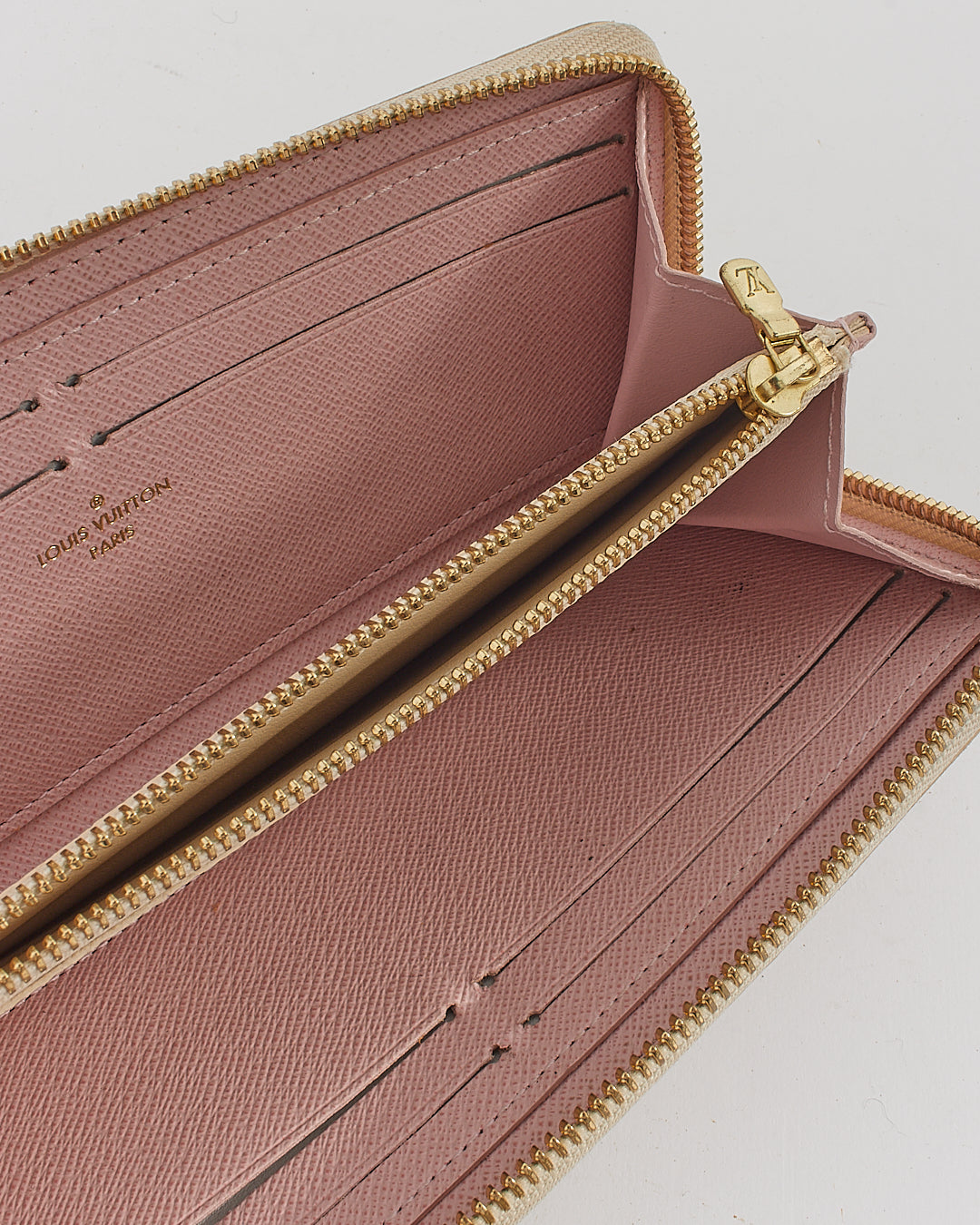 Louis Vuitton Damier Azur Coated Canvas Clemence Zippy Wallet