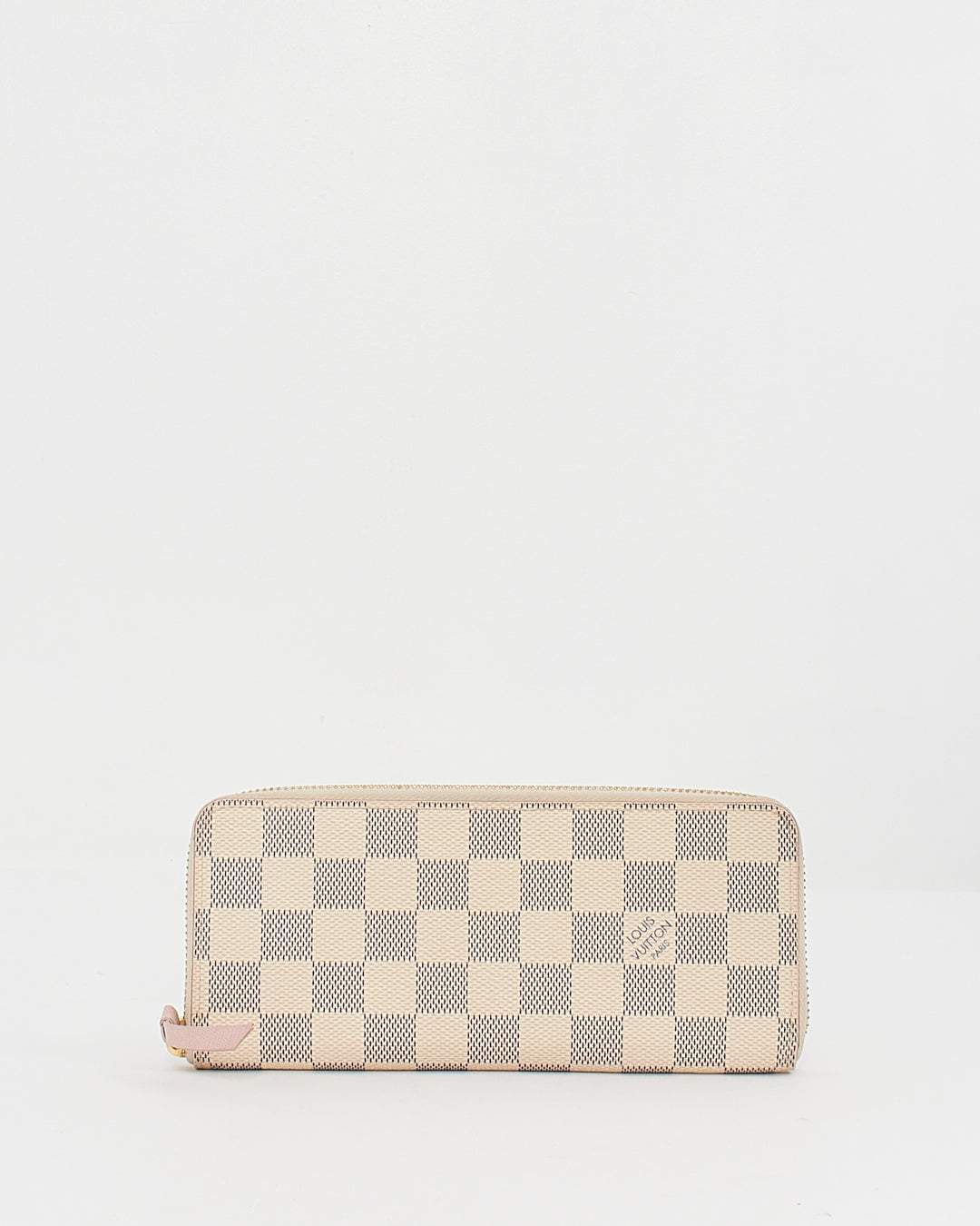 Louis Vuitton Damier Azur Coated Canvas Clemence Zippy Wallet