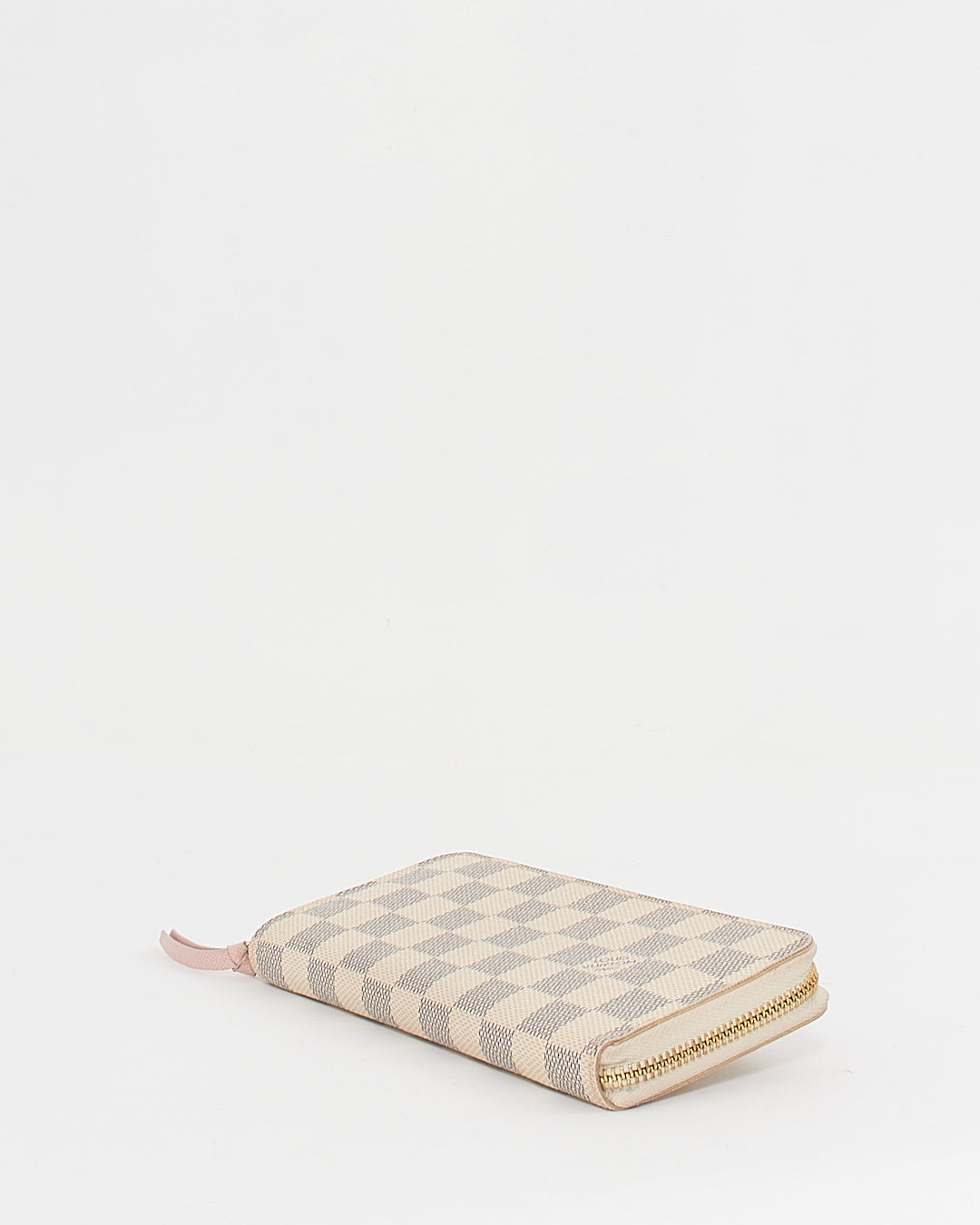 Louis Vuitton Damier Azur Coated Canvas Clemence Zippy Wallet