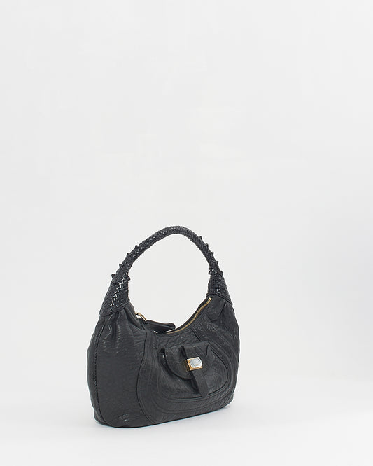 Fendi Black Leather Spy Bag