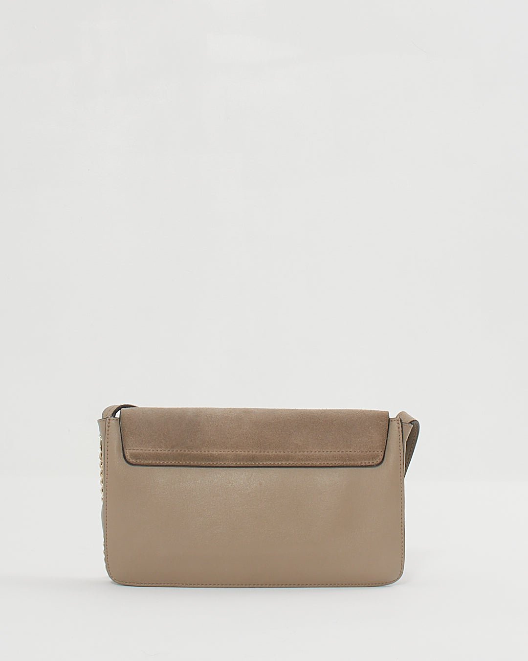 Chloé Motty Grey Leather Small Faye Shoulder Bag