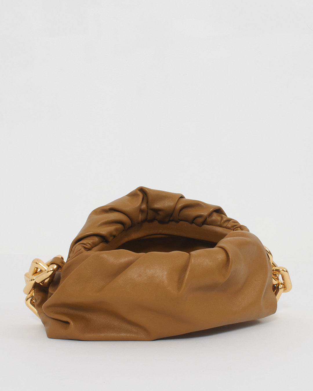 Bottega Veneta Khaki/Brown The Chain Pouch Bag
