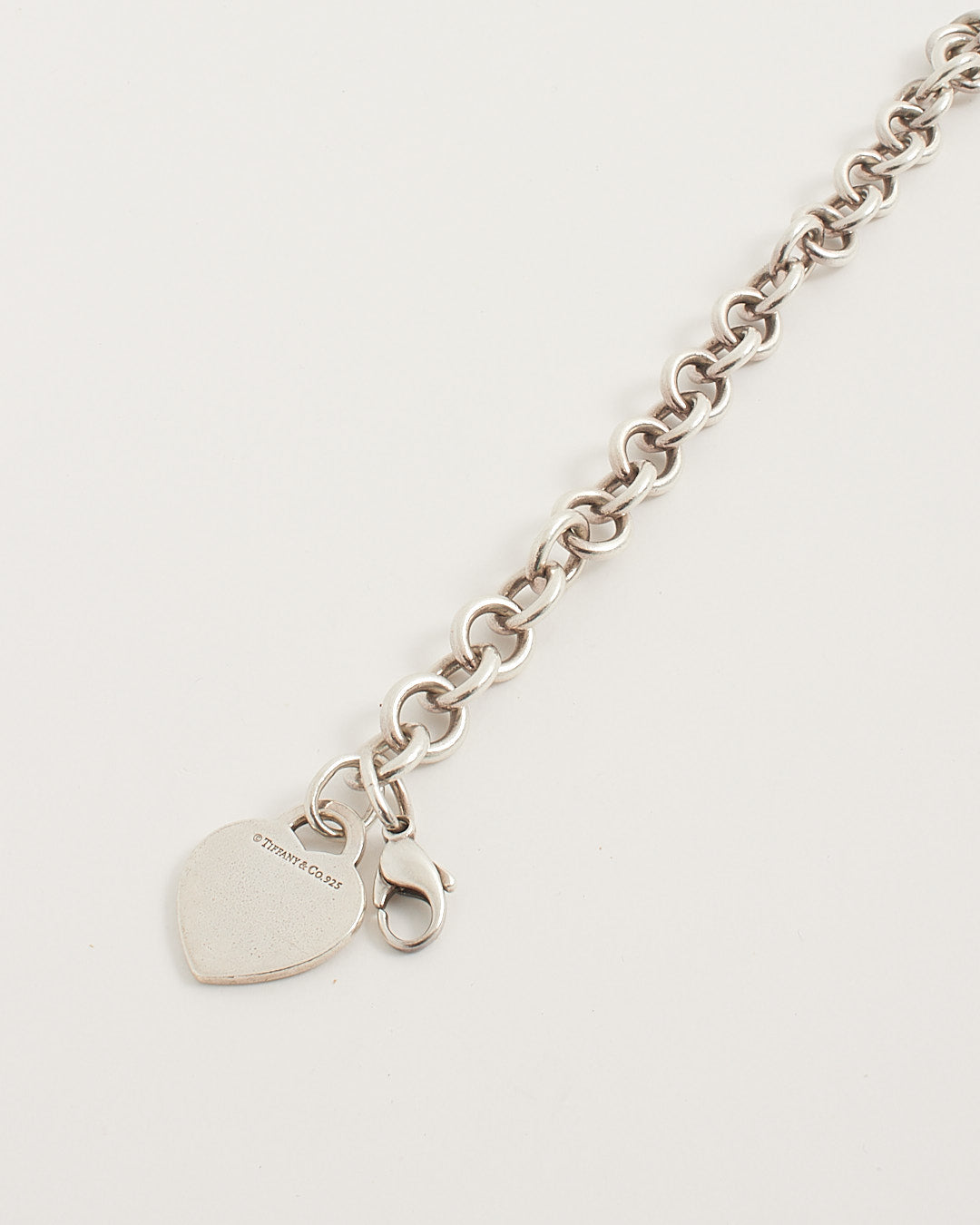Tiffany &amp; Co. Bracelet à breloques en forme de cœur Retour à Tiffany en argent sterling