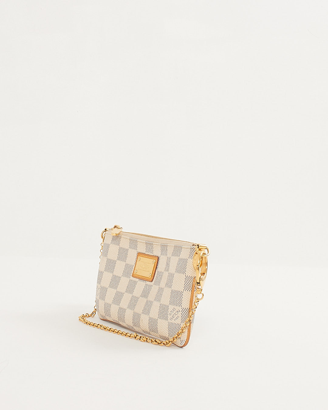 Louis Vuitton Damier Azur Pochette Chain Bag