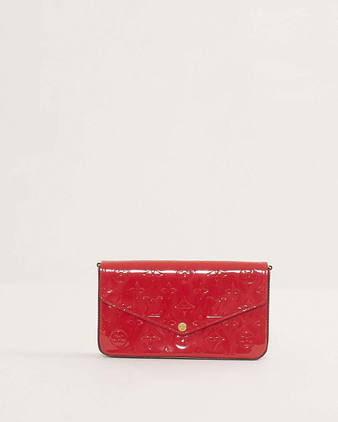 Louis Vuitton Rouge/Rose (Framboise) Monogramme Vernis Felicie Pochette Sac