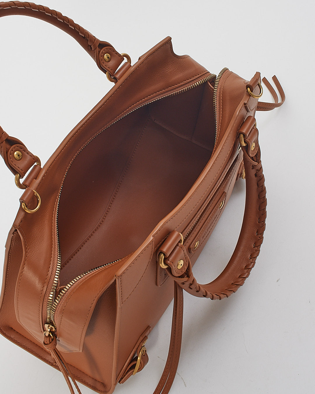 Balenciaga Camel Tan Leather Neo Classic Handbag