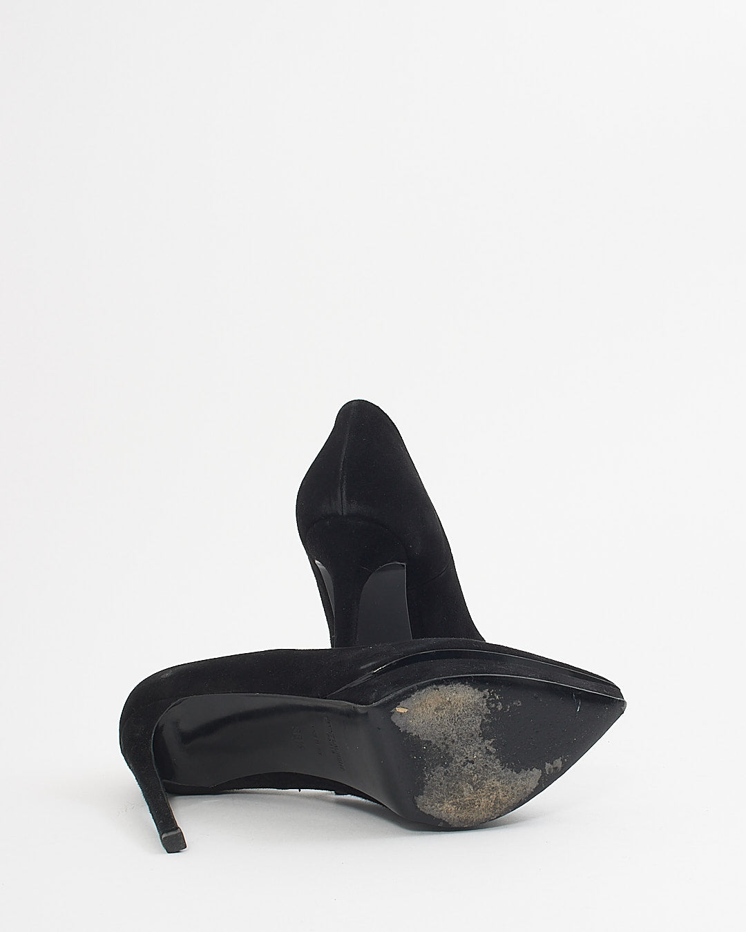 Escarpins à plateforme Janis en daim noir Saint Laurent - 38,5
