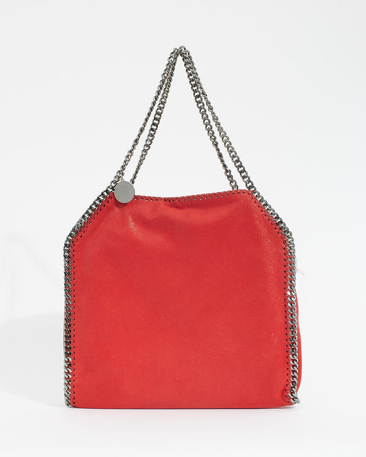 Stella McCartney Red Vegan Leather Falabella Shoulder Bag