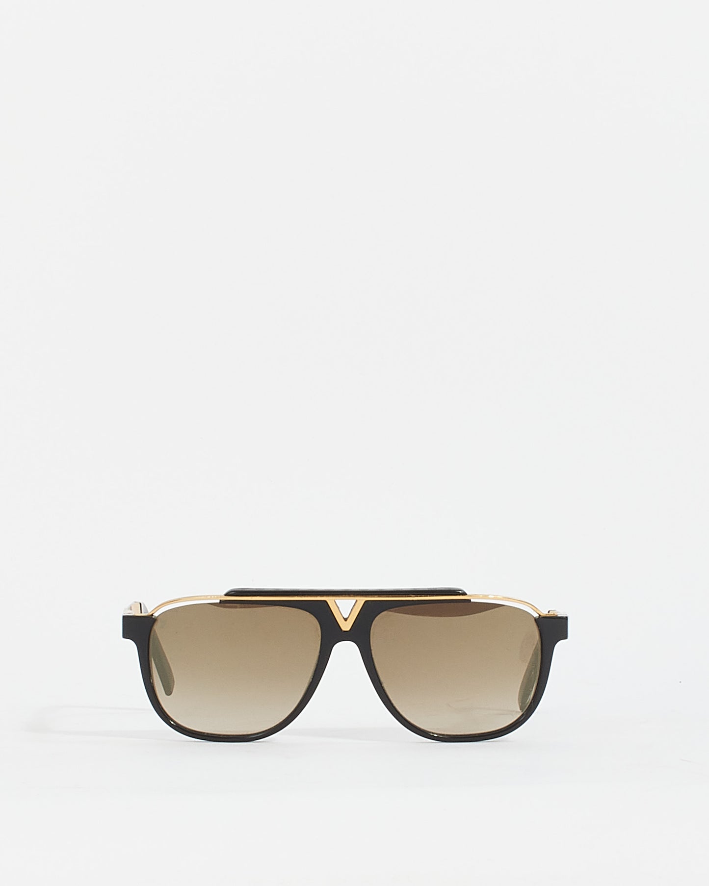 Louis Vuitton Black Acetate  Z0936W Mascot Sunglasses