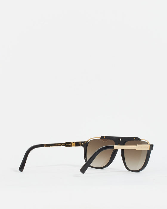 Louis+Vuitton+Z0936W+Monogram+Mascot+59mm+Sunglasses+Black+59-13