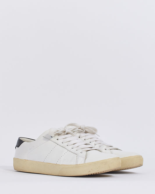 Saint Laurent White Leather Andy Low Top Sneaker - 39
