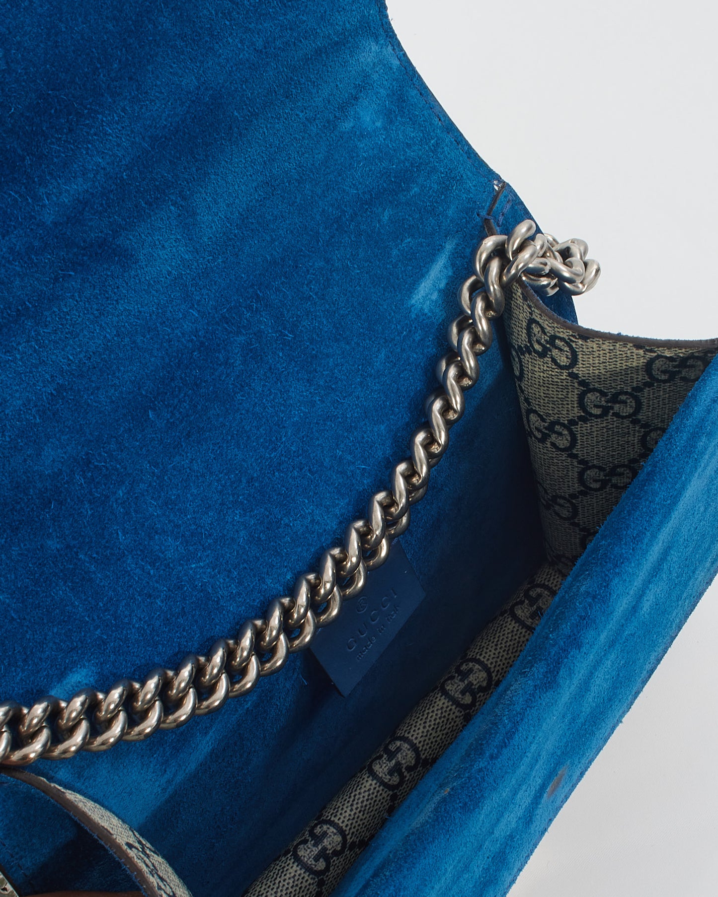 Gucci Blue Canvas GG Supreme Dionysus Blooms Mini Bag