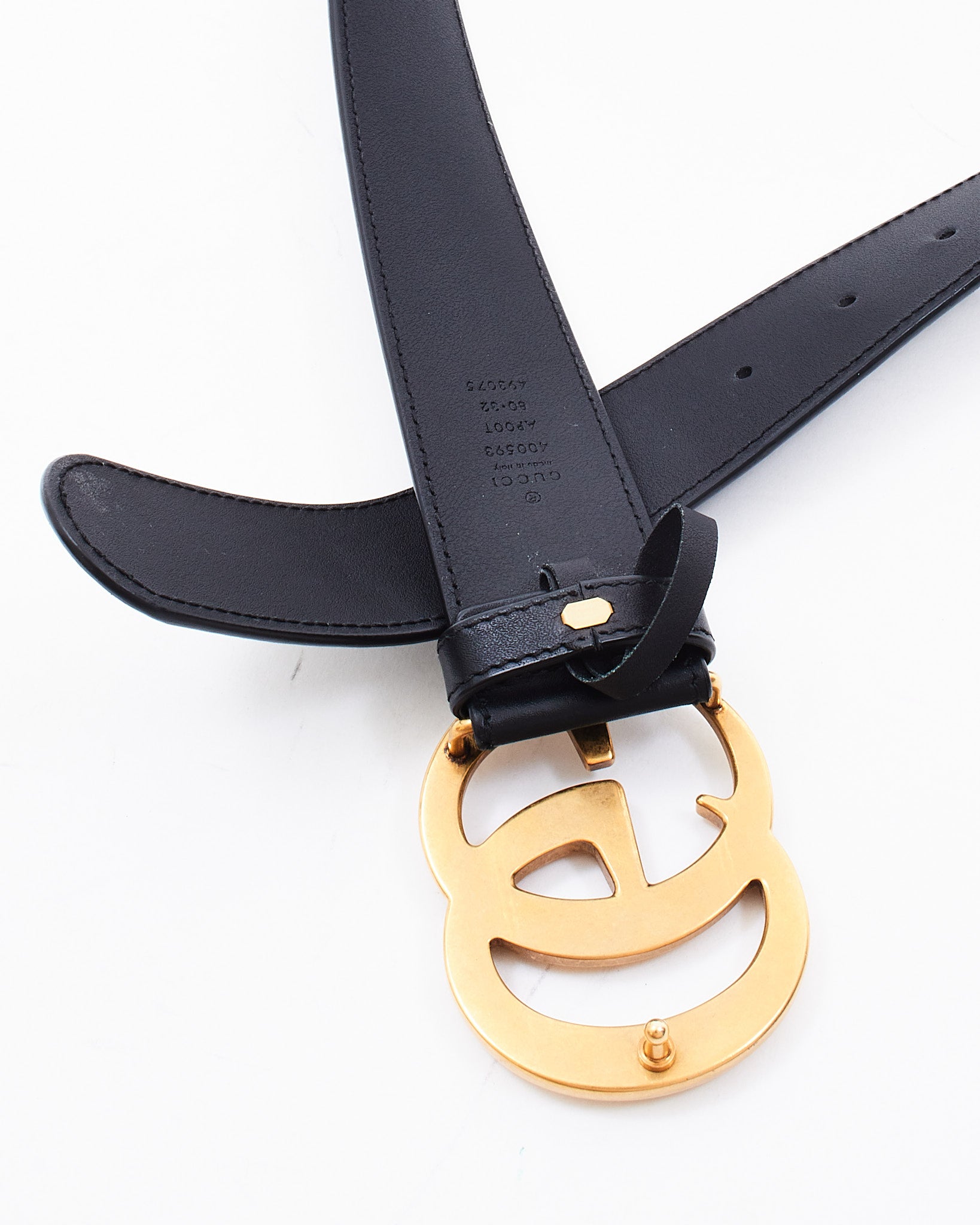 Belt Replica Real Vs Fake Double G Belt Gucci Black Leather Belt