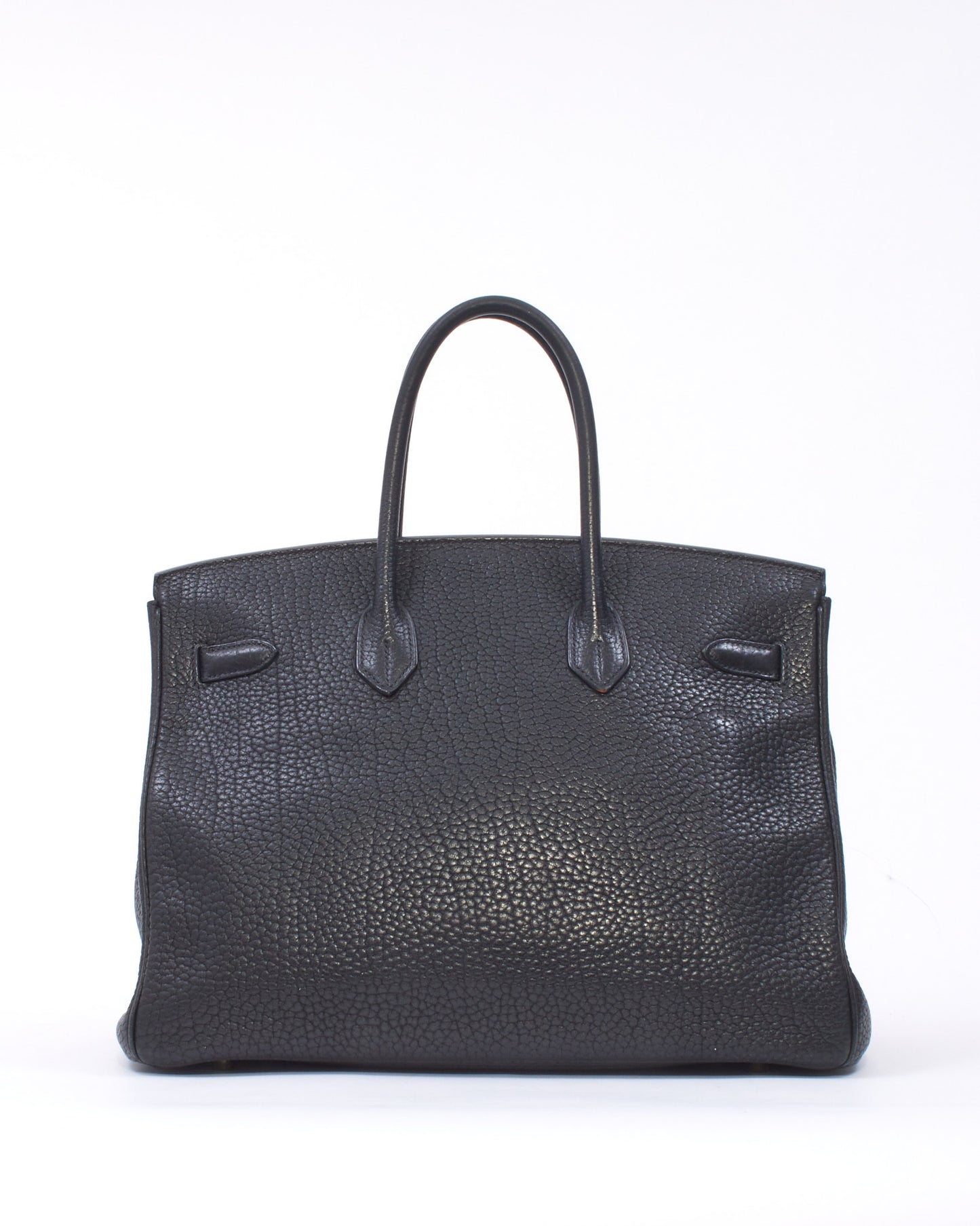 Hermès Black Fjord Leather Birkin 35 GHW