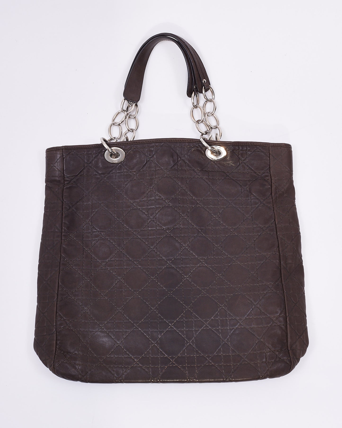 Dior Brown Cannage Soft Leather Shopping Tote
