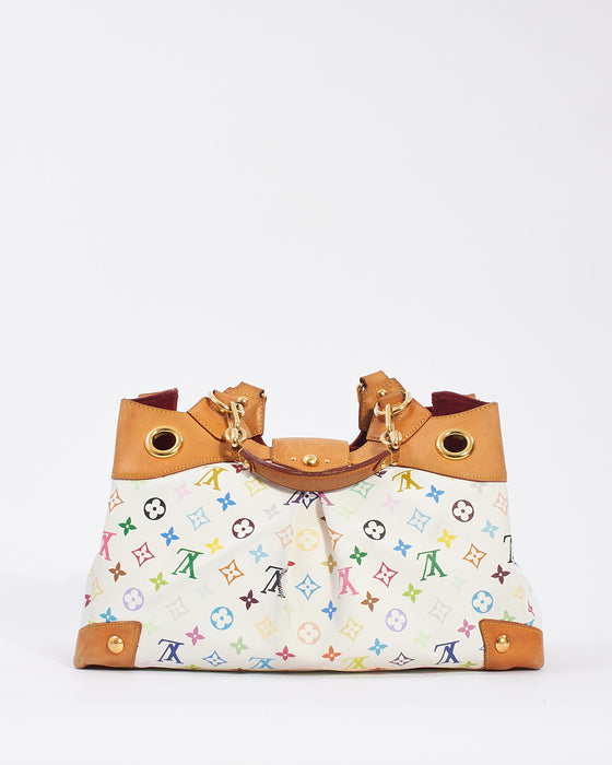 Louis Vuitton White Multicolor Monogram Ursula Bag - ShopperBoard