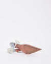 Amina Muaddi Transparent PVC Holli 95mm Pointed-toe Slingback Pumps - US 12