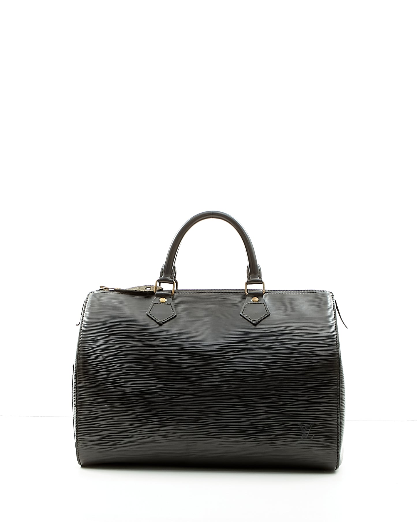 Louis Vuitton Black Epi Leather Speedy 35 Bag