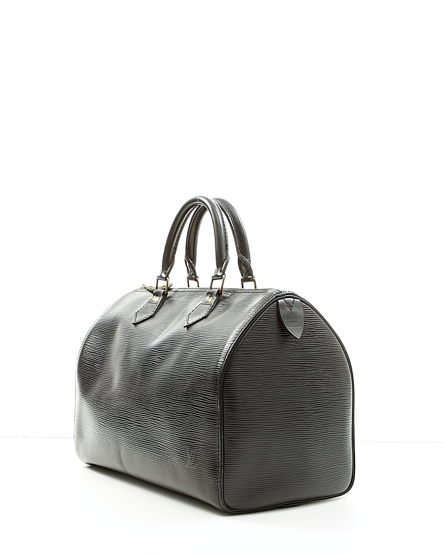 Louis Vuitton Black Epi Leather Speedy 35 Bag