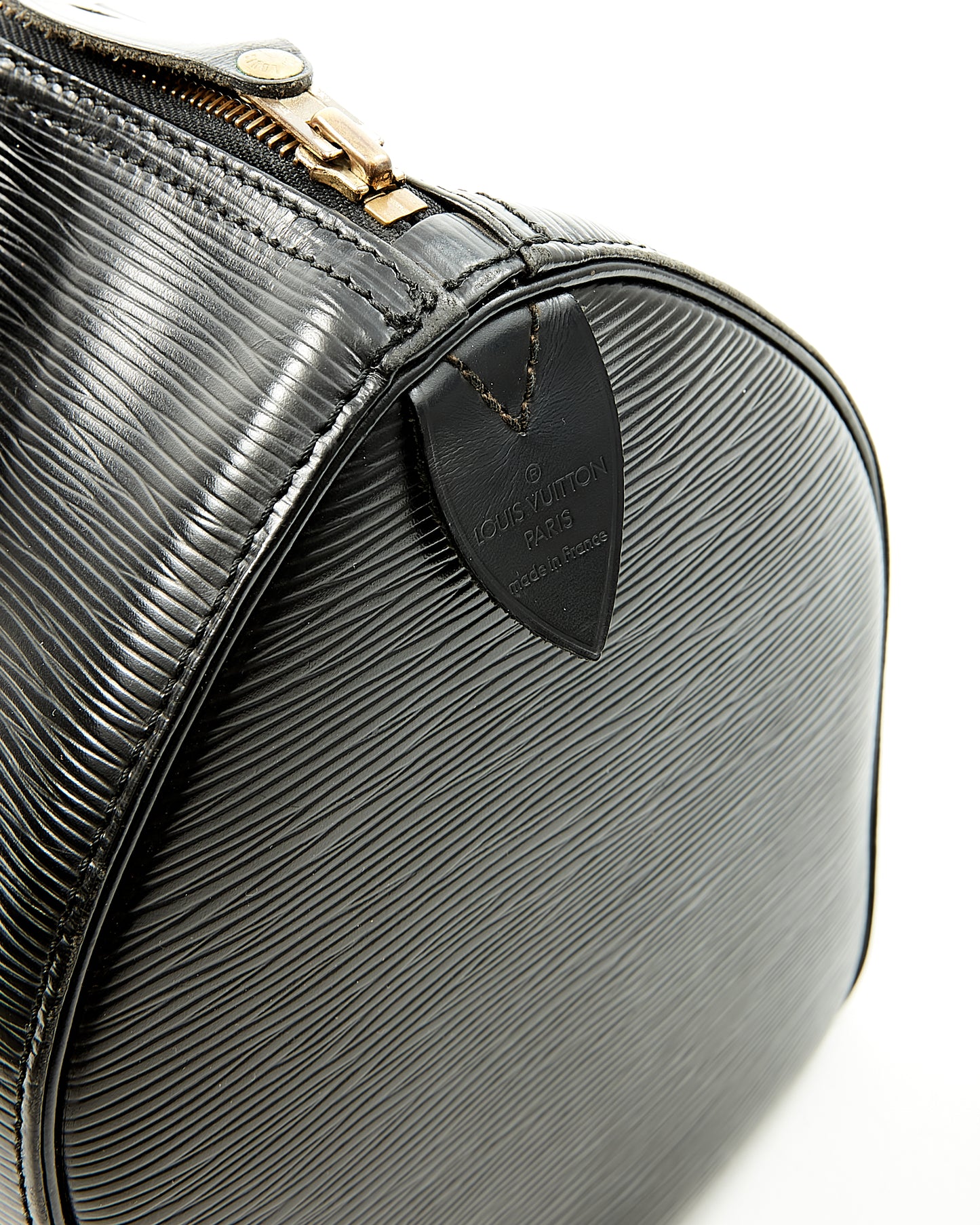 Louis Vuitton Black Epi Leather Speedy 35 Bag