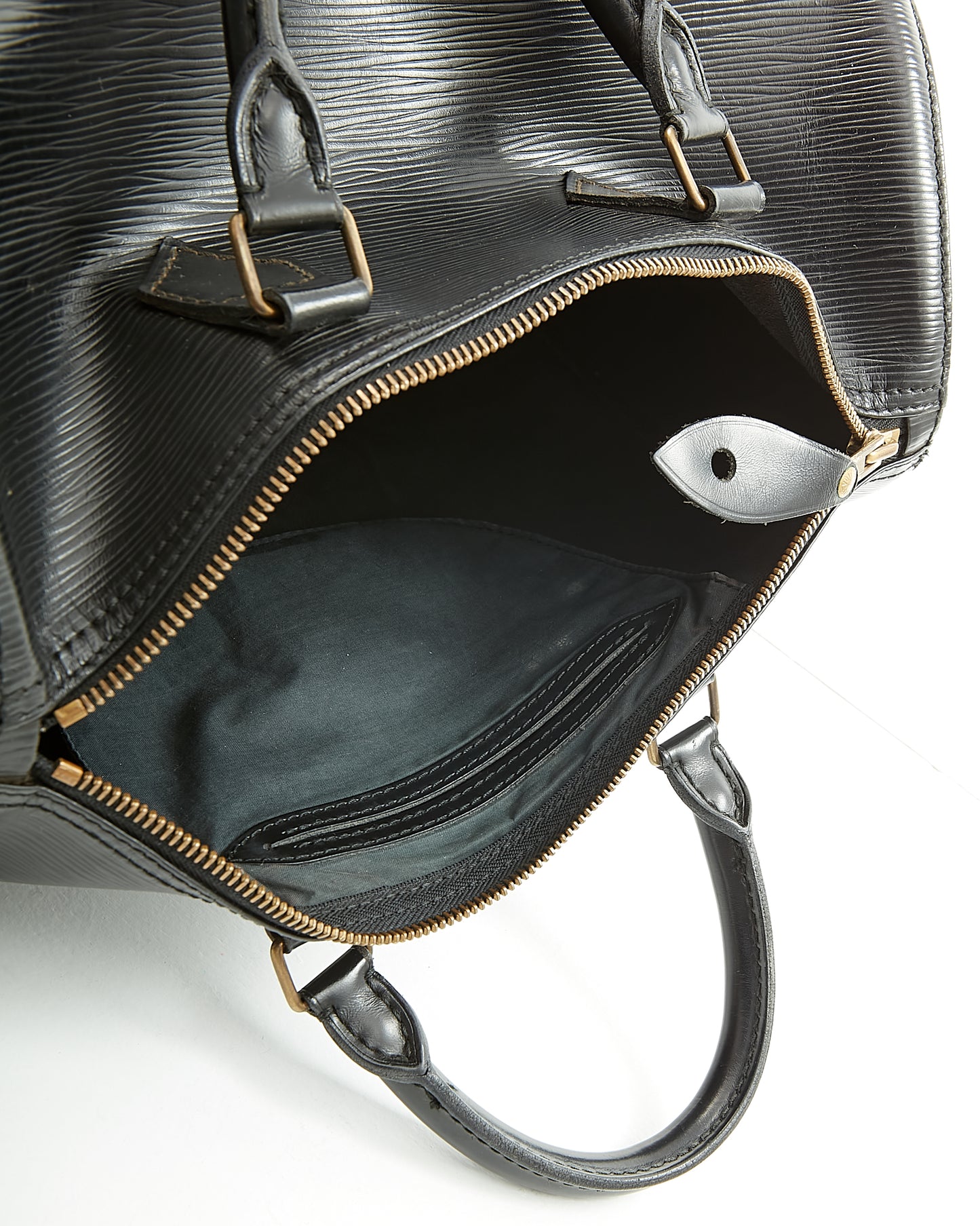 Louis Vuitton Black Epi Leather Speedy 35 Bag