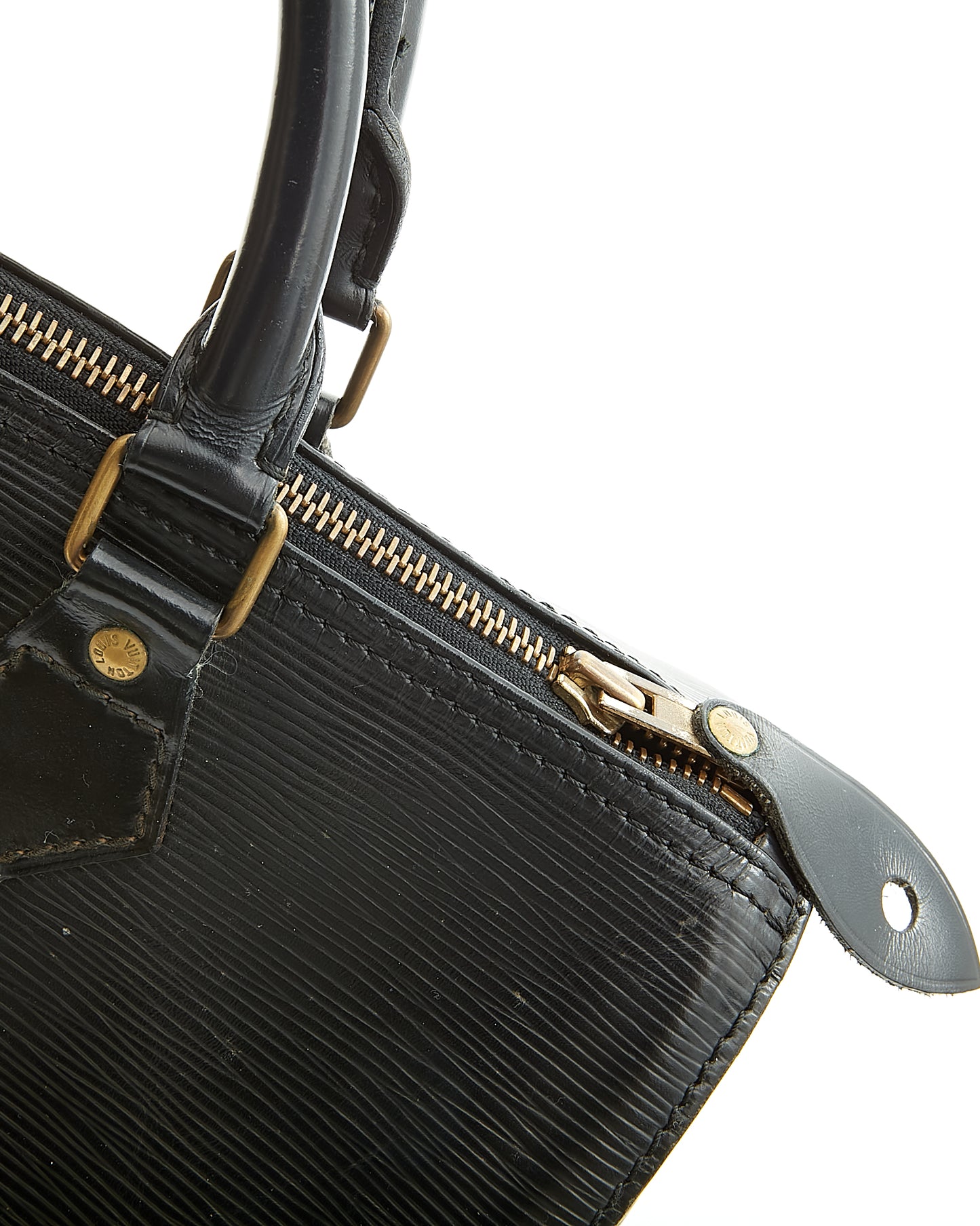 Louis Vuitton Black Epi Leather Speedy 35 Bag