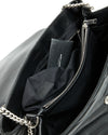 Saint Laurent Black Chevron Large LouLou Matelasse Chain Bag