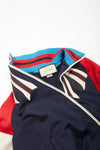 Gucci Red/Blue/Beige Guccify Yourself Snake Zip Up Sweater - M