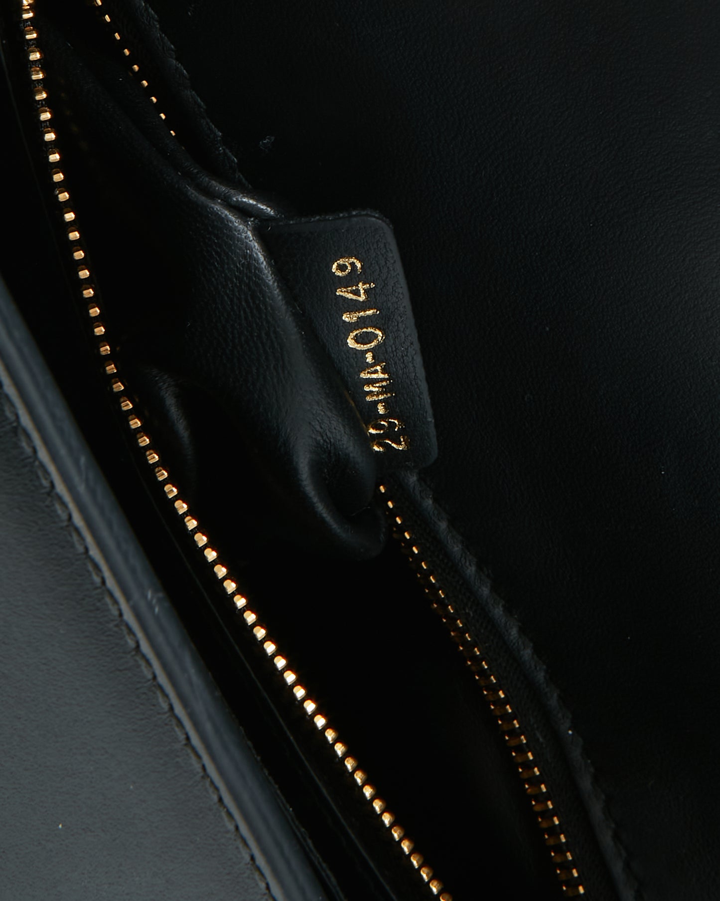 Dior Black Box Leather Montaigne 30 Shoulder Bag