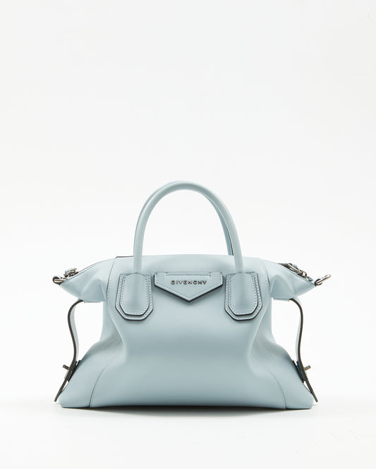 Givenchy Baby Blue Leather Soft Antigona Bag