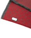 Gucci Red/Grey GG Logo Wool Scarf