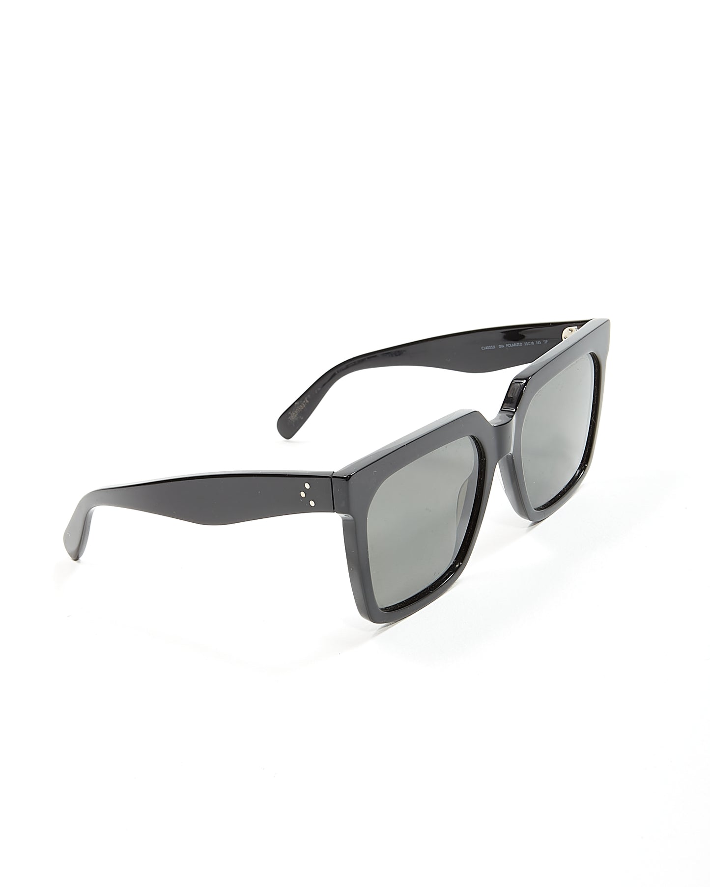 Lunettes de soleil surdimensionnées carrées noires Celine CL400551