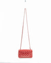 Chanel Red Patent Leather Mini Rectangular Classic Flap Bag