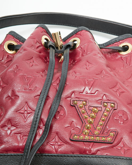 Louis Vuitton Cranberry Special Edition Double Jeu NeoNoe Bucket Bag