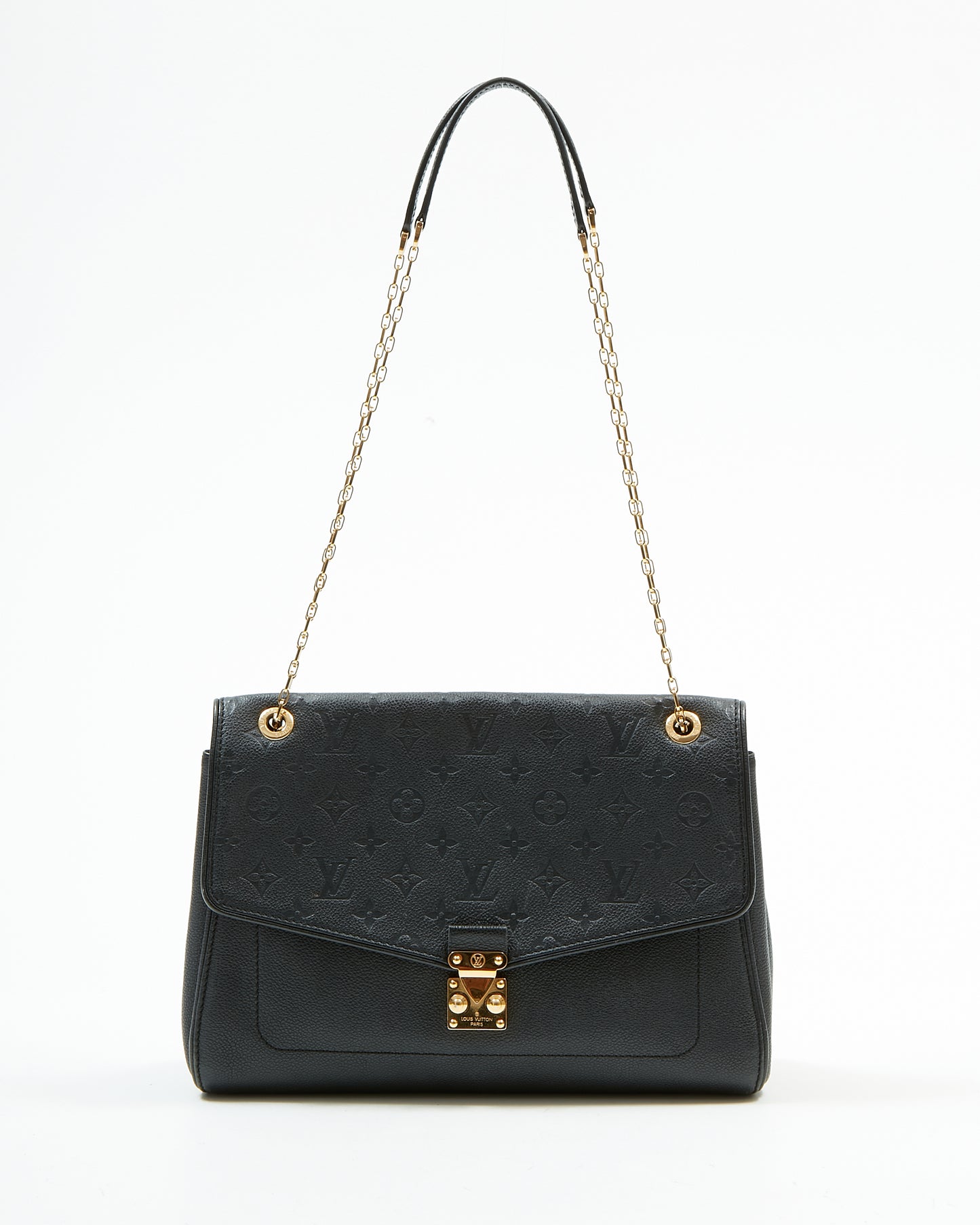 Louis Vuitton Black Empreinte Saint Germain MM Shoulder Bag