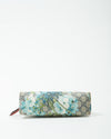 Gucci Blue/Red GG Supreme Blooms Cosmetic Pouch