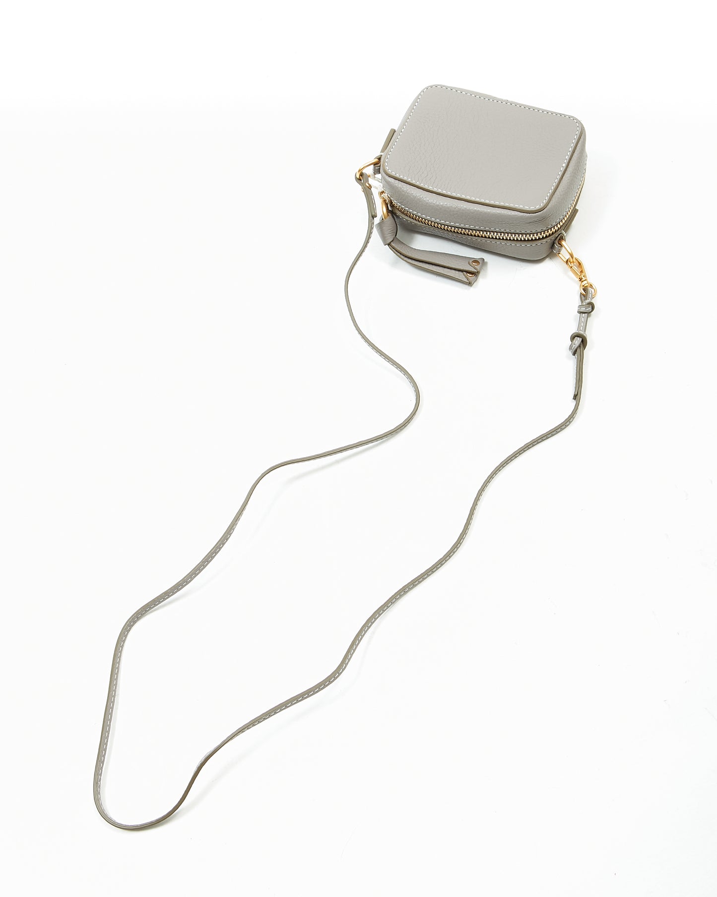 Chloe Cashmere Grey Leather Mini Shoulder Bag
