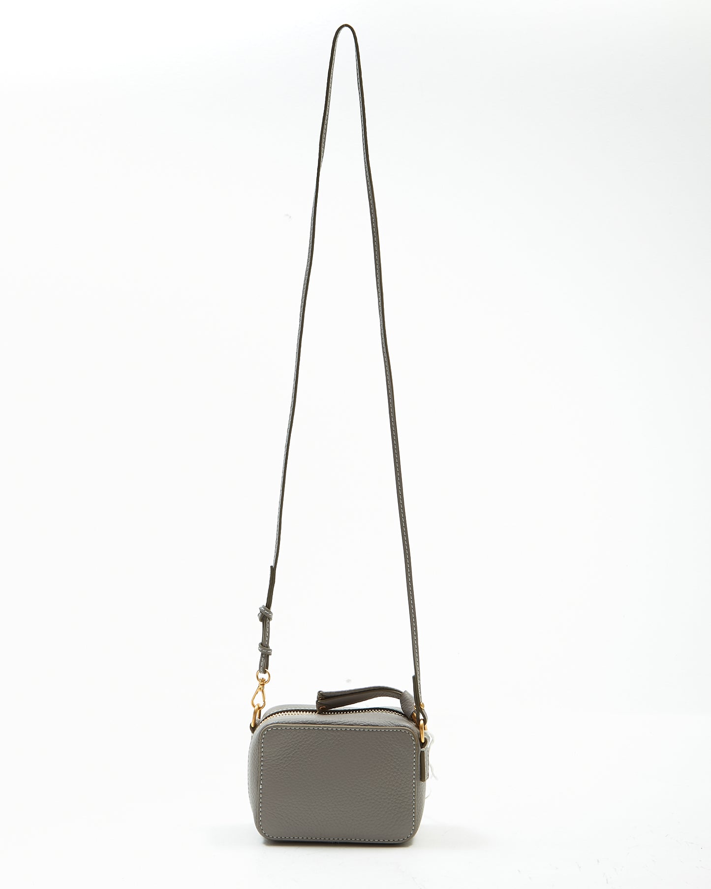 Chloe Cashmere Grey Leather Mini Shoulder Bag