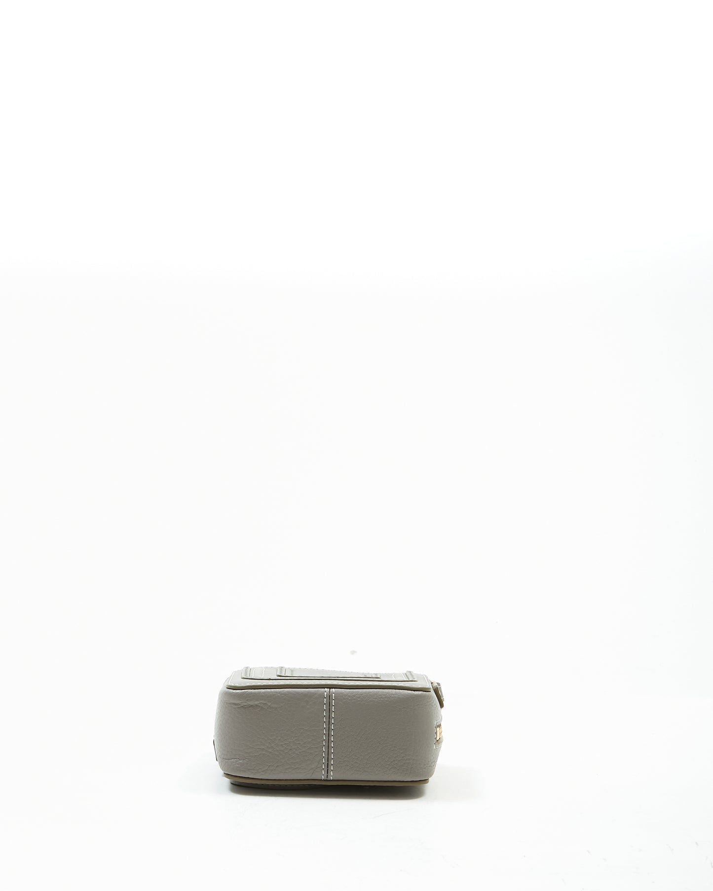 Chloe Cashmere Grey Leather Mini Shoulder Bag