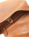 Valentino Tan Grained Leather Rockstud Messenger Bag