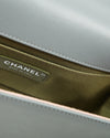 Chanel Grey Lambskin Medium Boy Shoulder Bag
