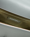 Chanel Grey Lambskin Medium Boy Shoulder Bag
