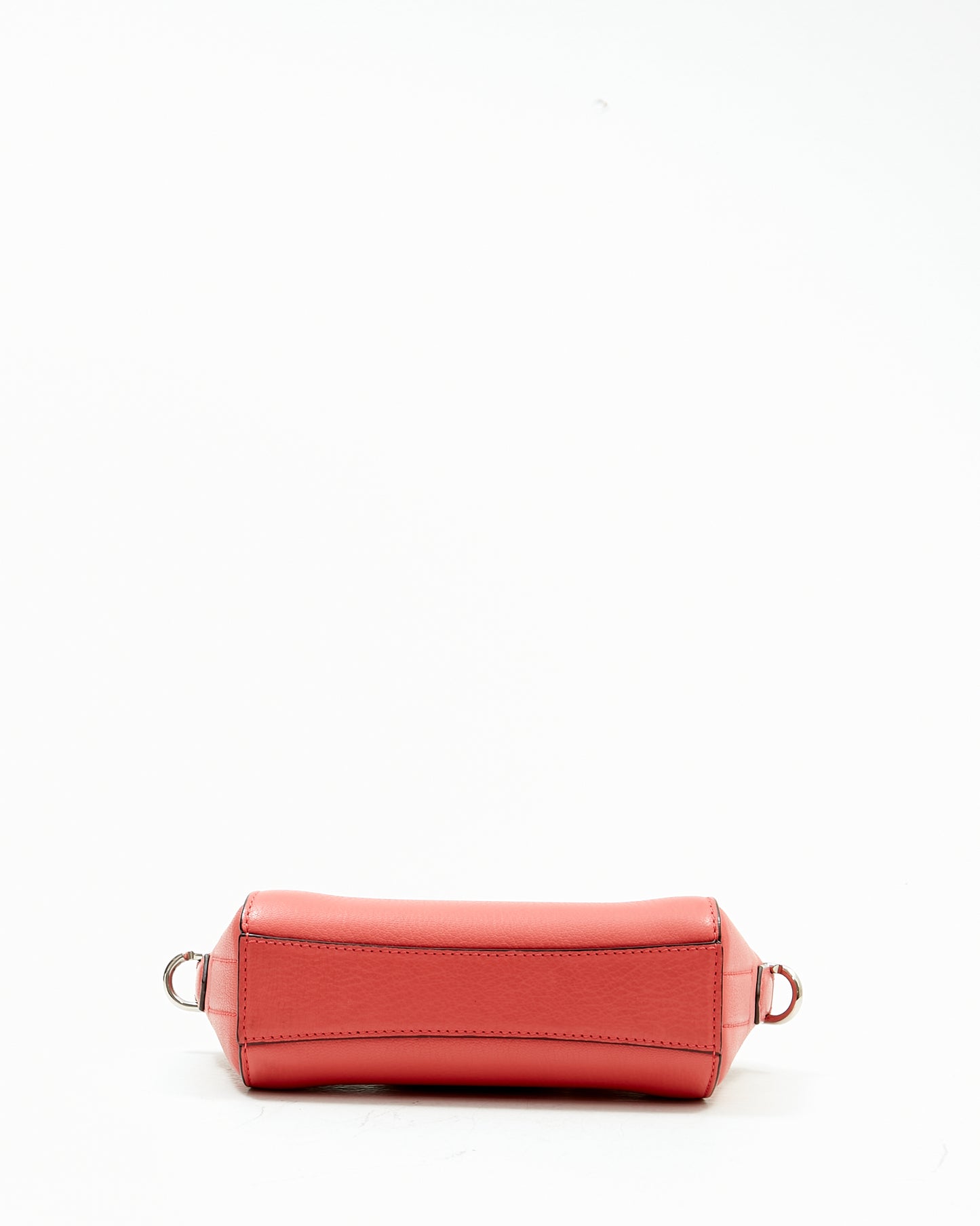 Sac bandoulière Nano Antigona en cuir corail Givenchy