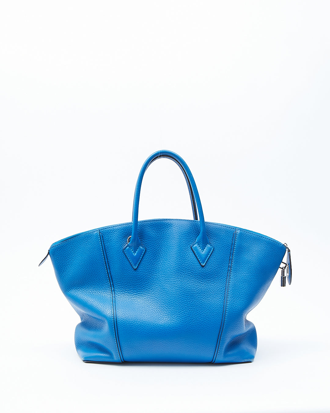 Sac Louis Vuitton Soft Lockit MM en cuir Taurillon bleu royal