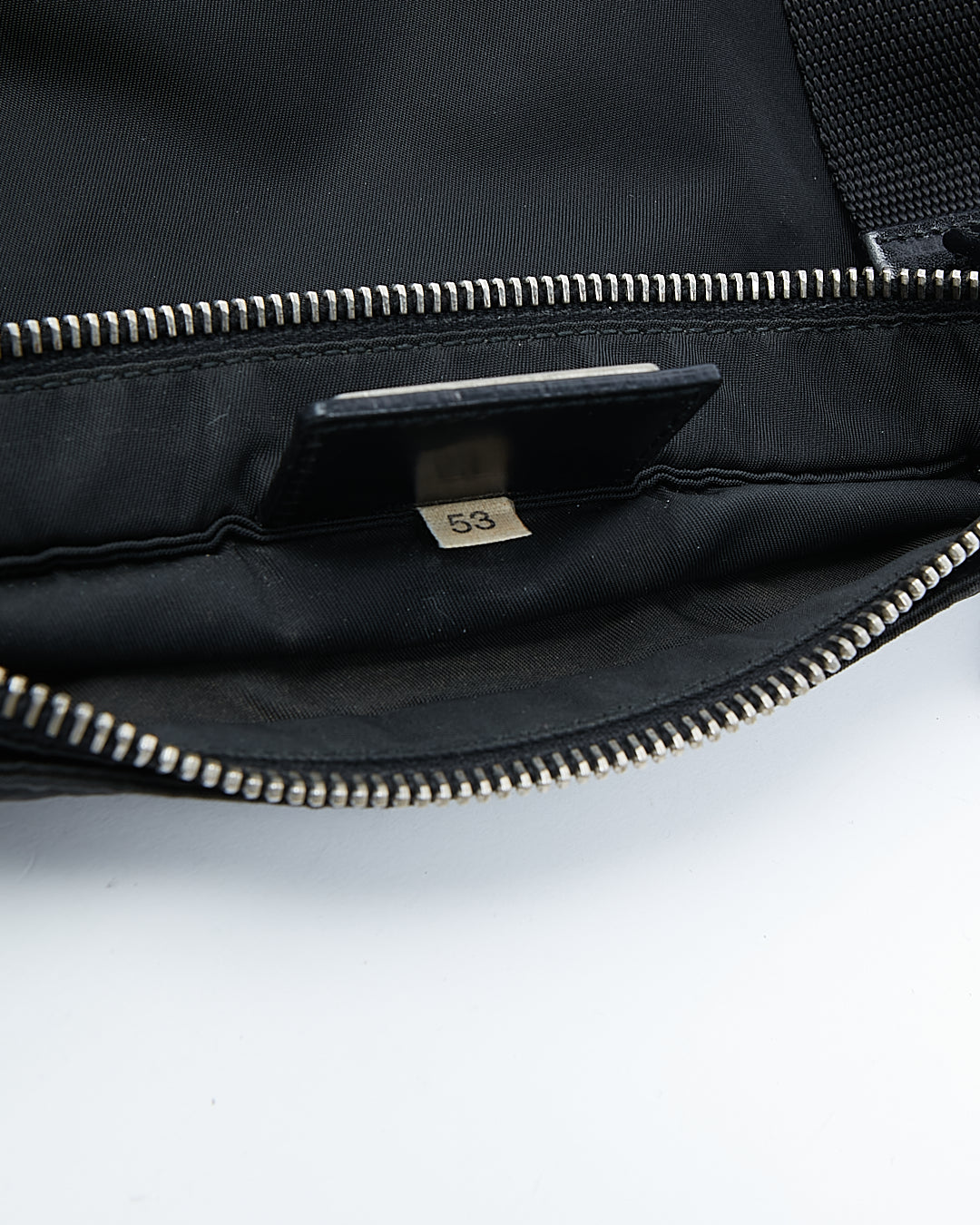Prada Black Tessuto Nylon Flat Crossbody Bag