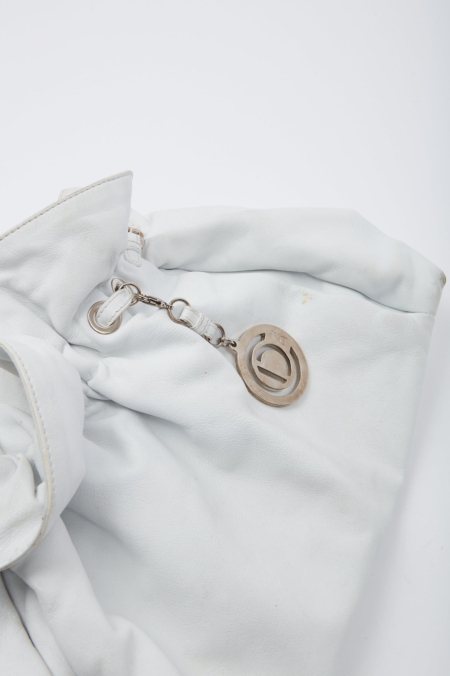 Dior White Leather Le Trente Shoulder bag