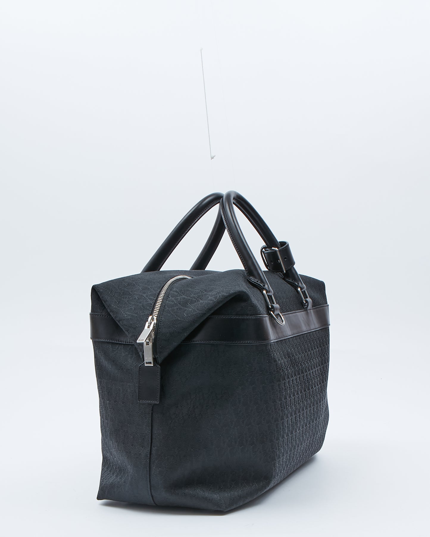 Saint Laurent Monogram Canvas & Leather Travel Duffle Bag