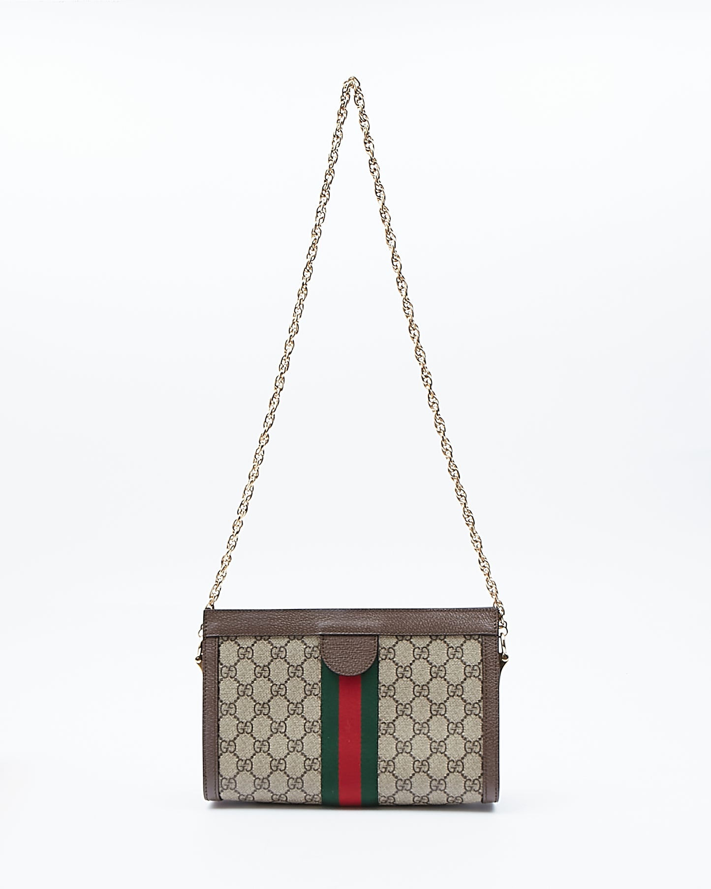 Gucci GG Supreme Canvas Small Ophidia Web Shoulder Bag